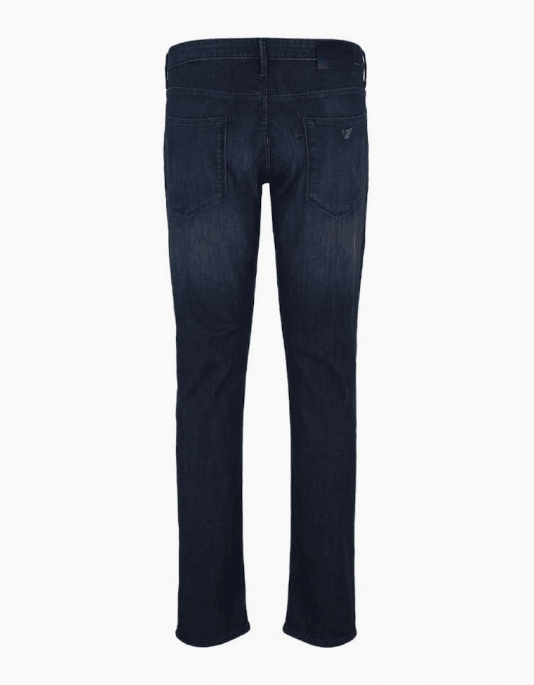 J06 Slim Fit Washed Dark Blue Jeans