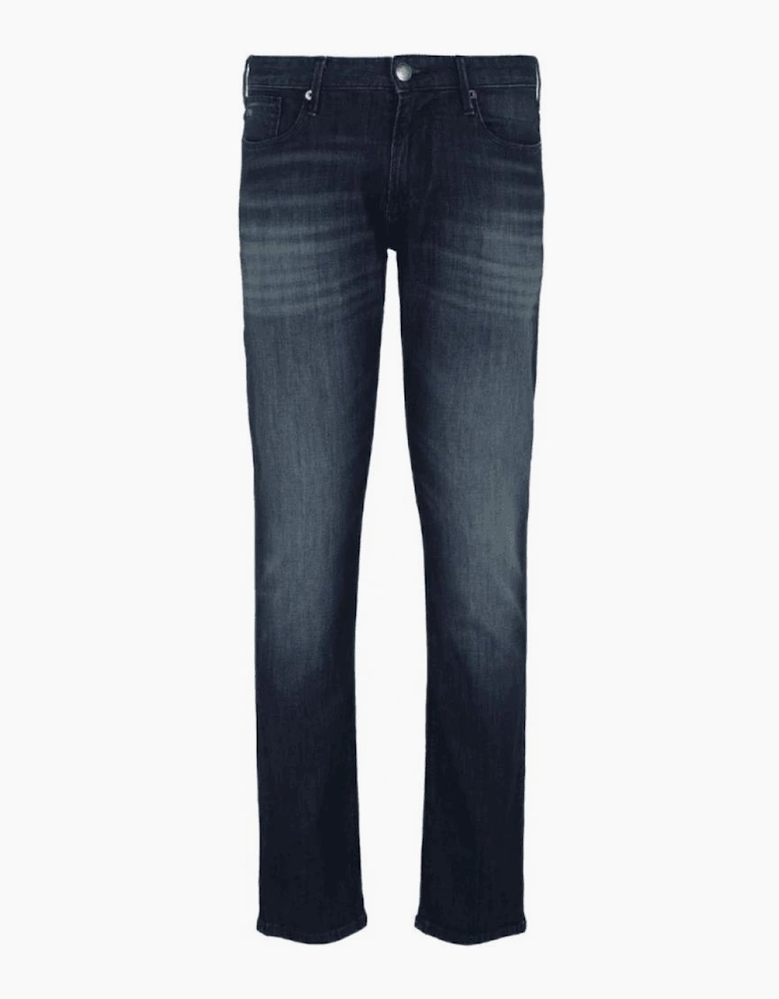 J06 Slim Fit Washed Dark Blue Jeans