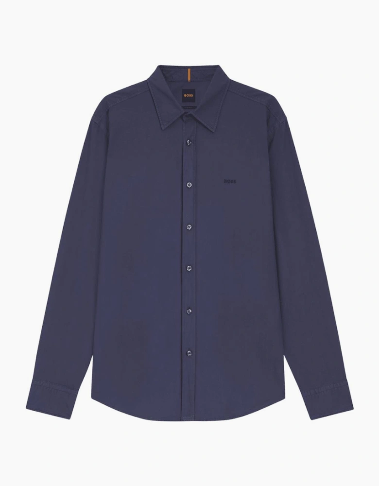 Relegant Cotton Regular Fit Blue Shirt