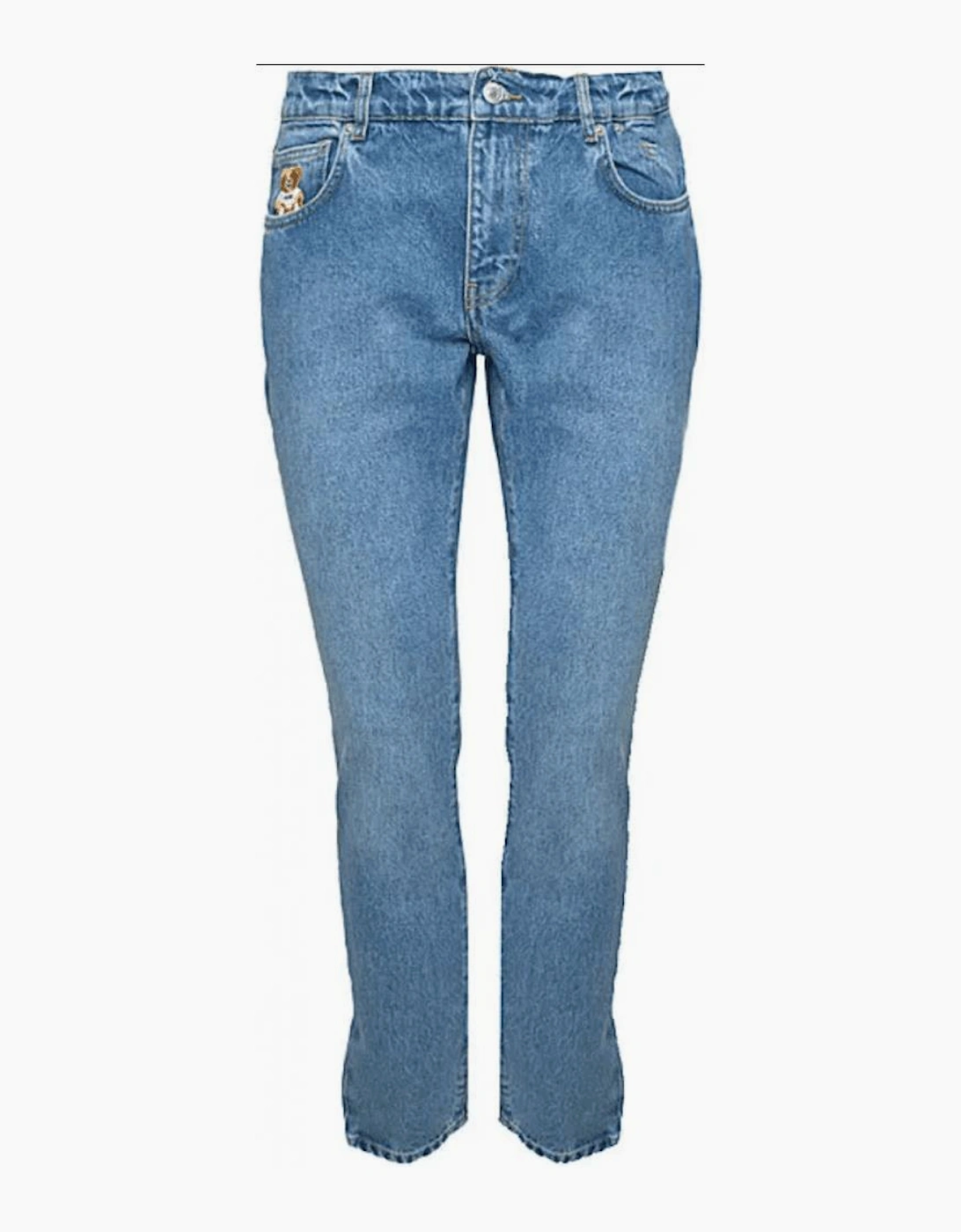 Cotton Light Blue Wash Slim Fit Jeans
