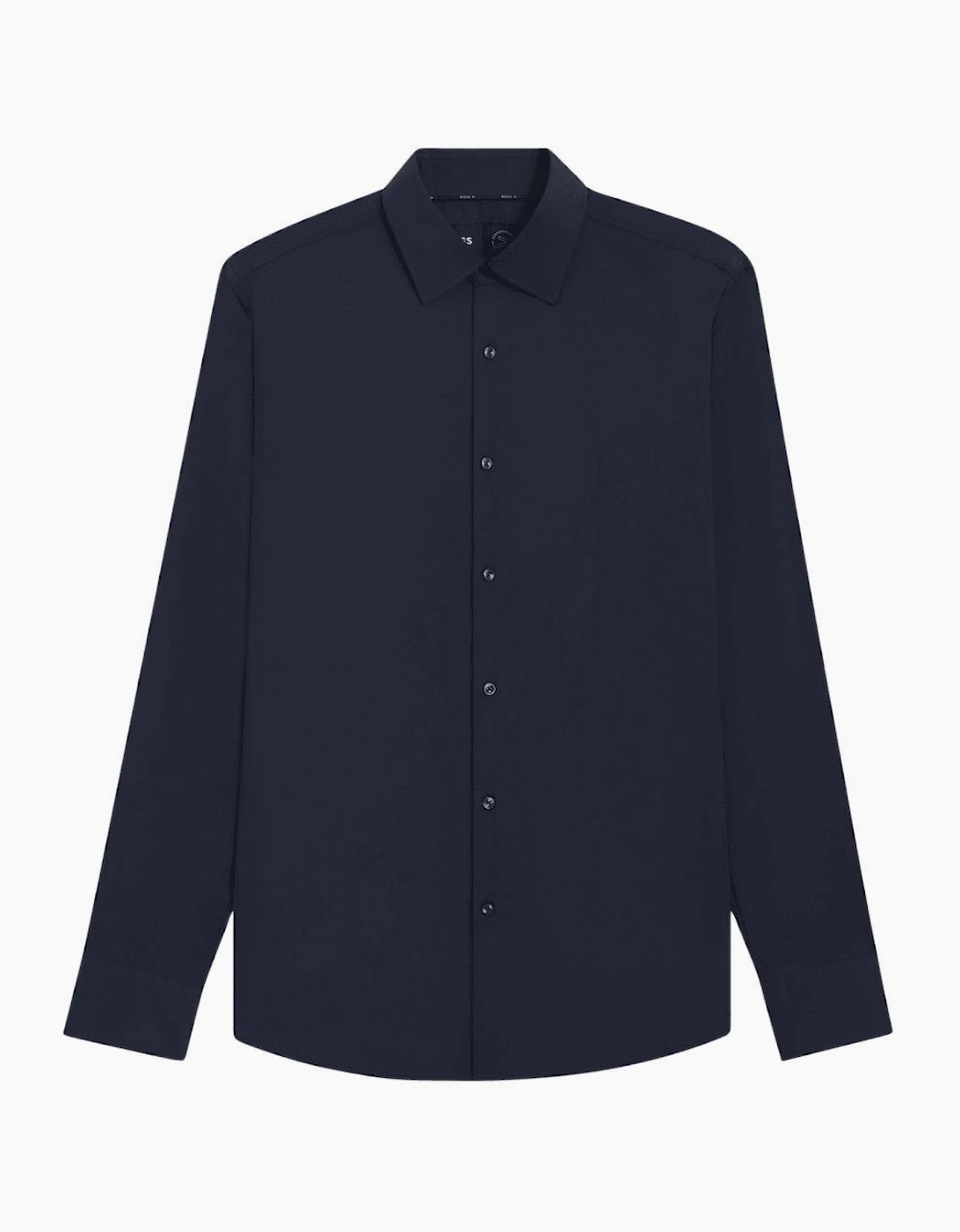 H-Hank Slim Fit Easy Iron Navy Shirt