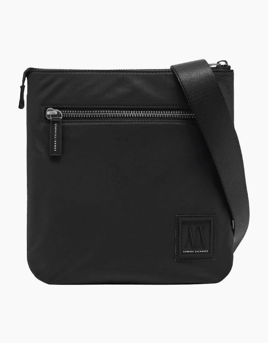 Nylon Icon Logo Black Side Bag