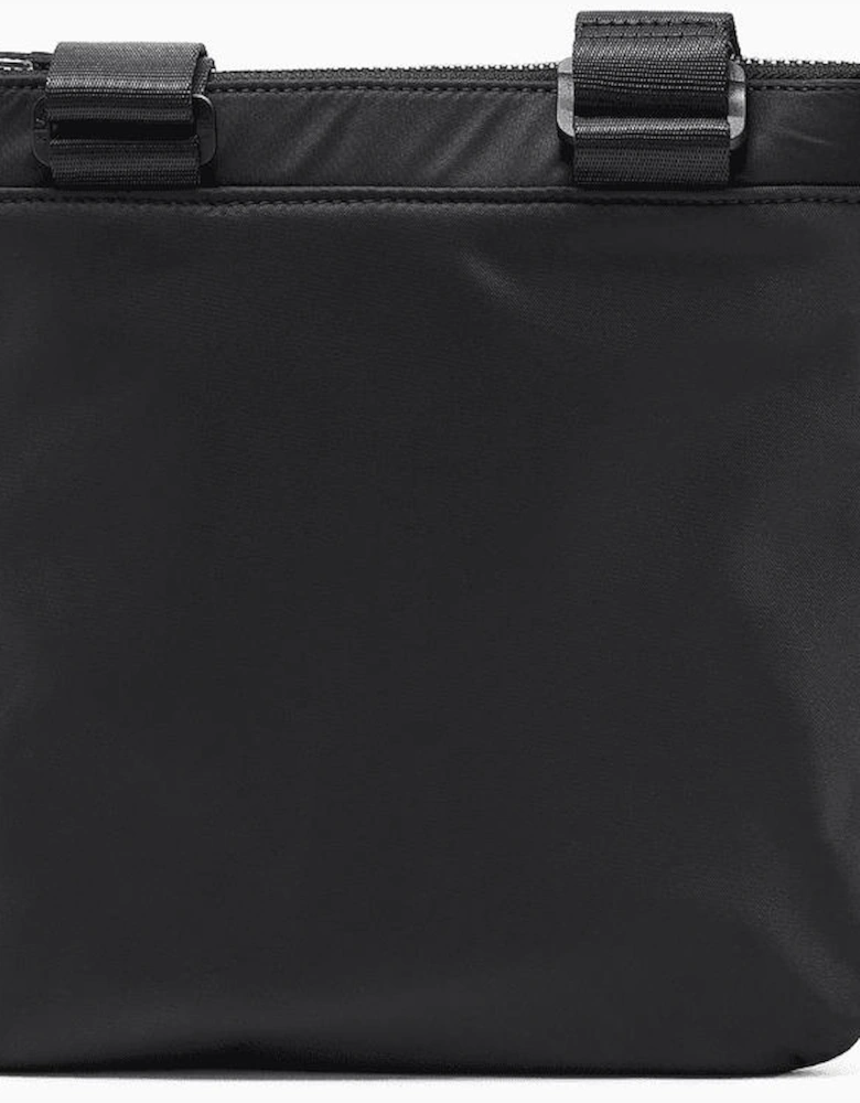Nylon Icon Logo Black Side Bag
