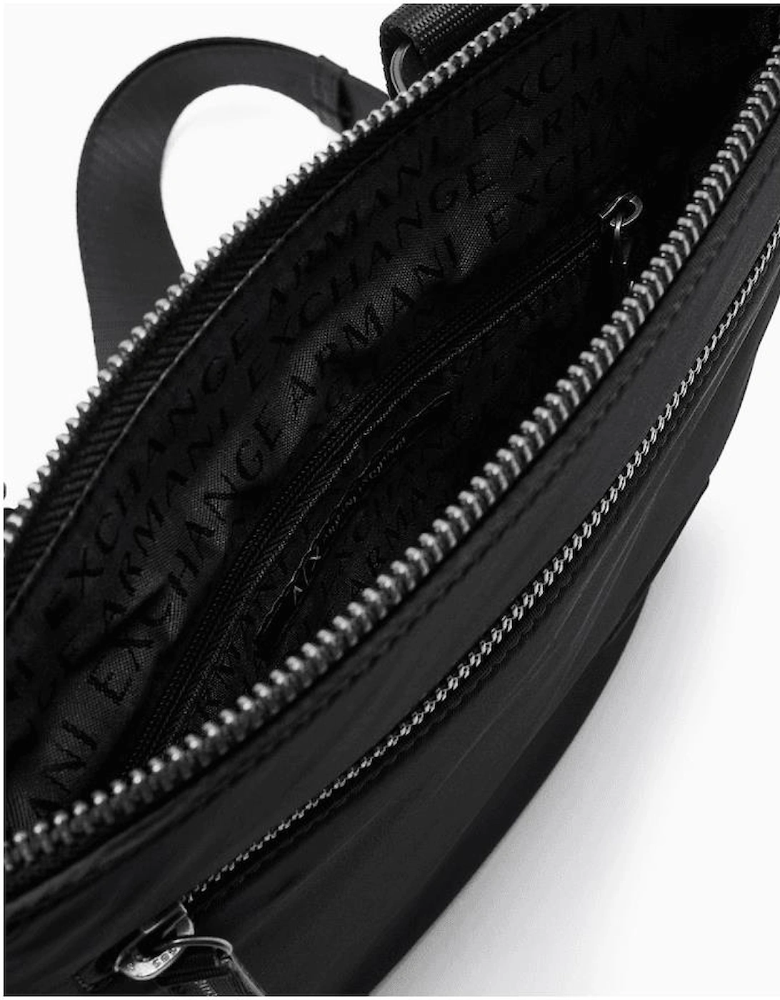 Nylon Icon Logo Black Side Bag