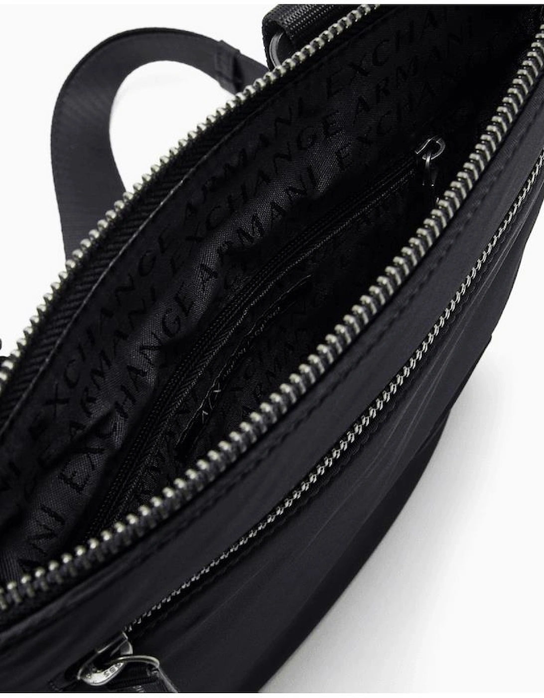 Nylon Icon Logo Navy Side Bag