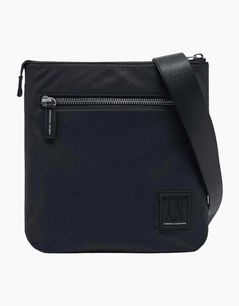 Nylon Icon Logo Navy Side Bag