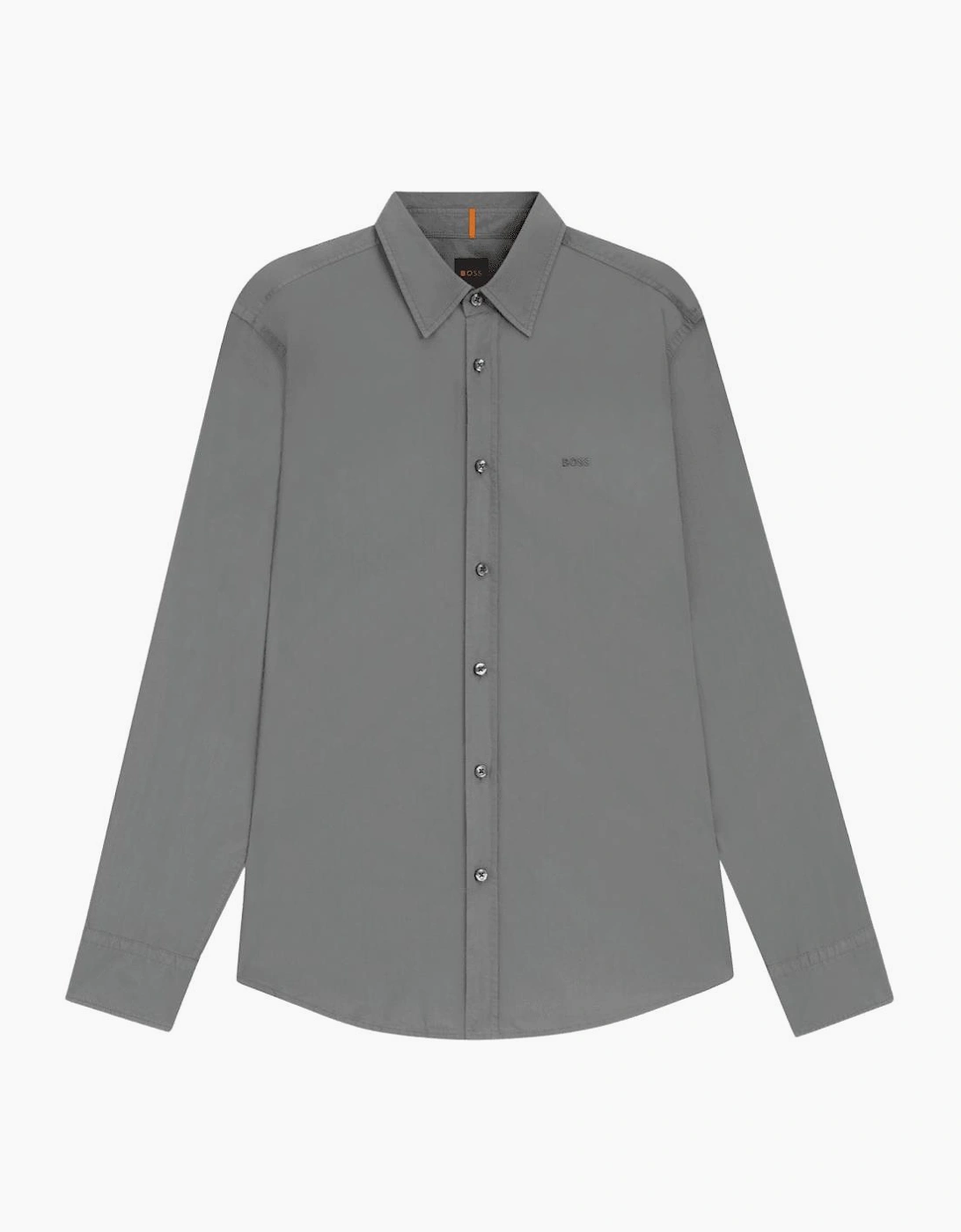 Relegant Cotton Regular Fit Grey Shirt