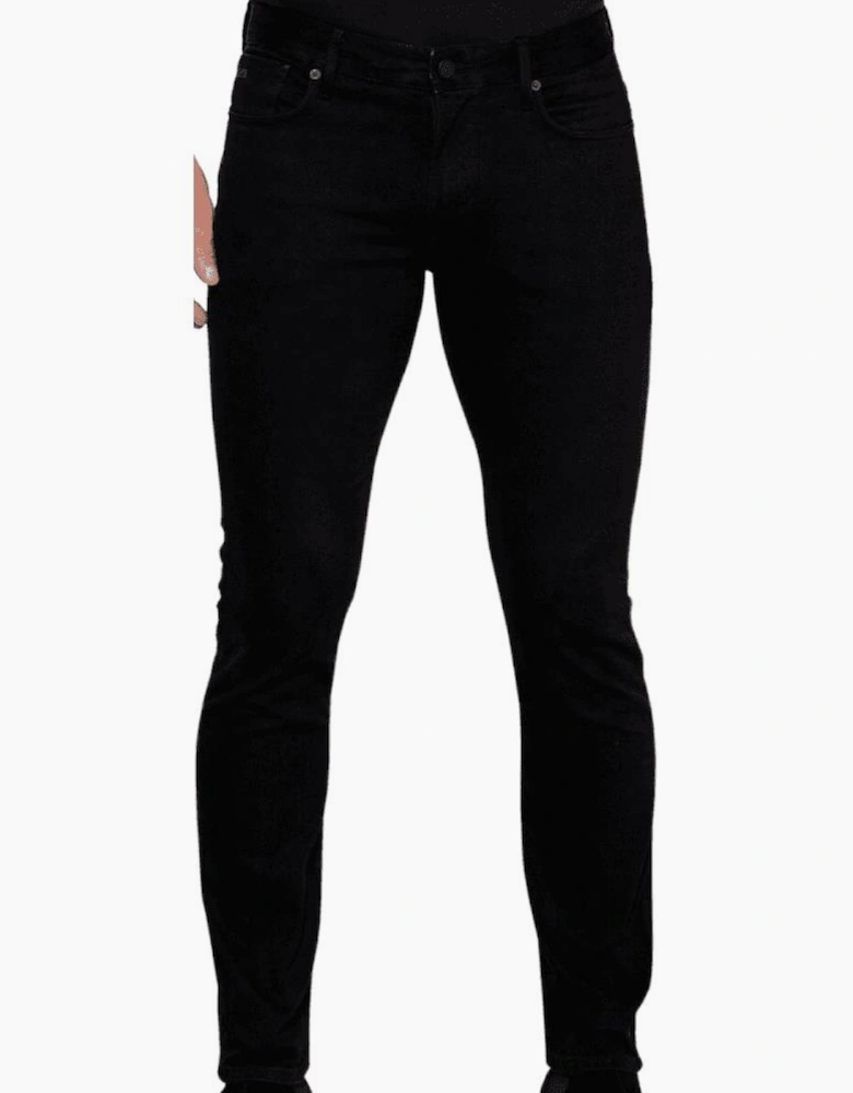 J06 Slim Fit Washed Black Jeans