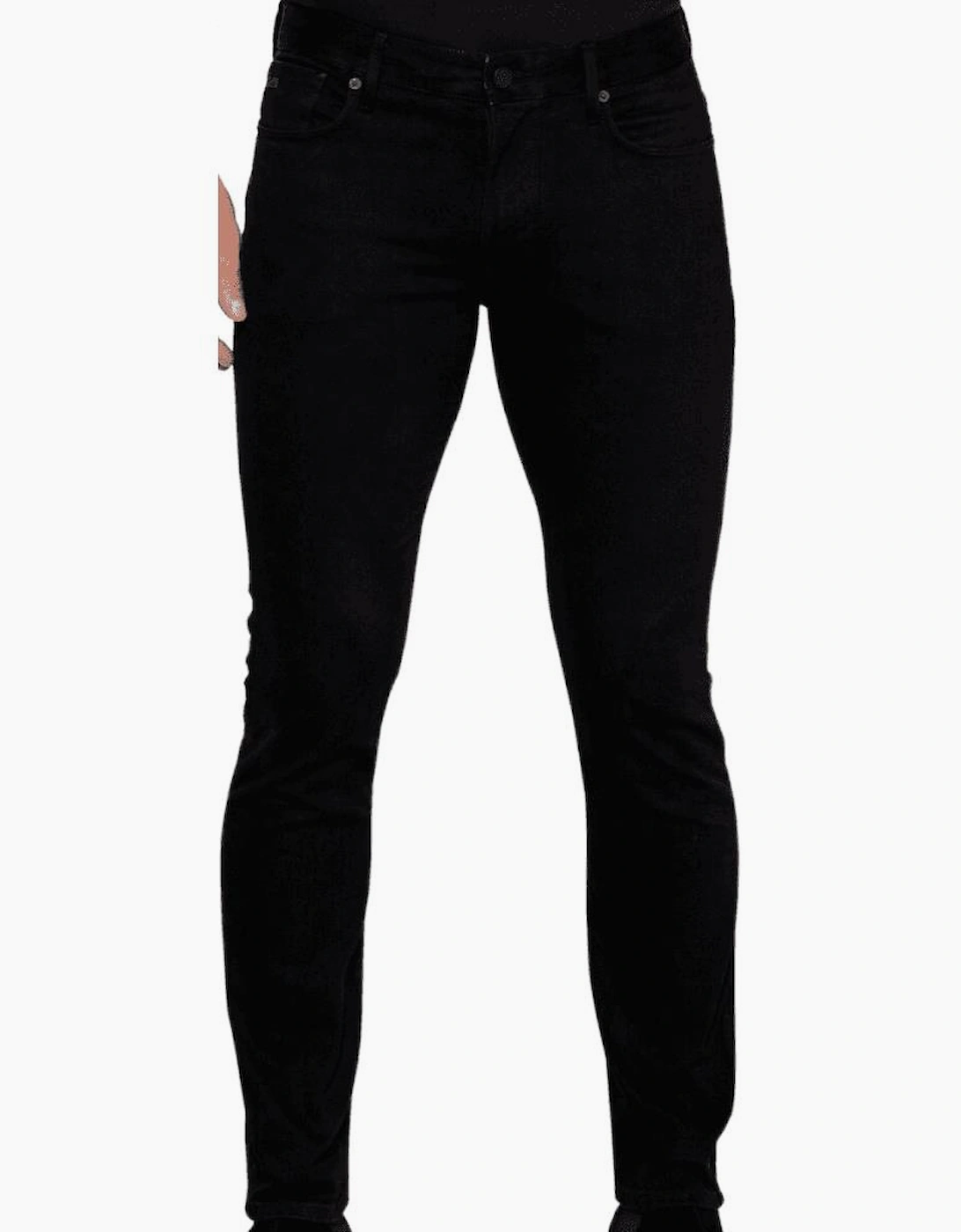 J06 Slim Fit Washed Black Jeans