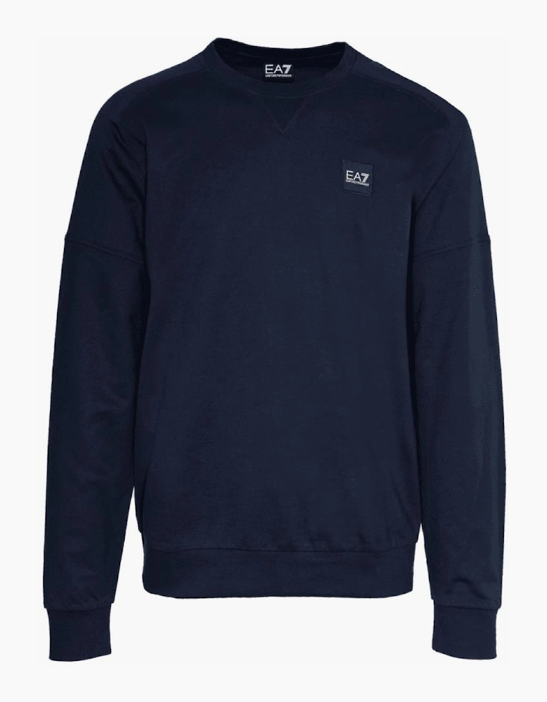 Embroidered Rear Logo Navy Sweatshirt