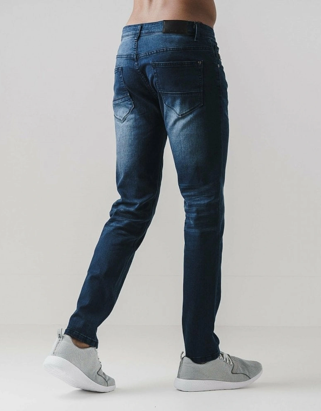 Dark Wash Blue Slim Fit Jeans