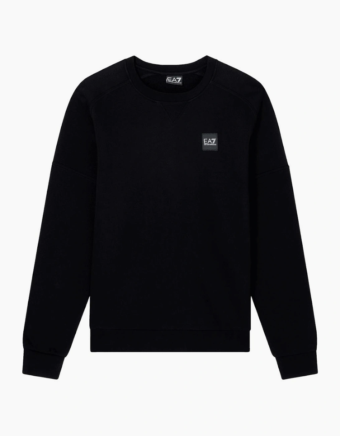 Embroidered Rear Logo Black/White Sweatshirt