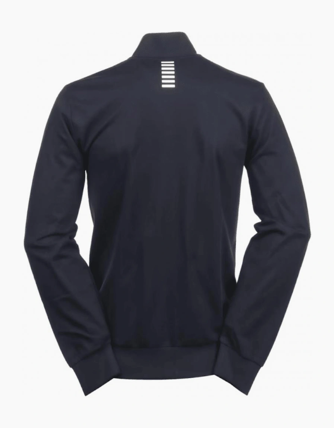 Full Zip Funnel Neck Navy Sweatshirt