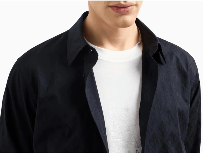 Monogram Logo Deep Navy Shirt