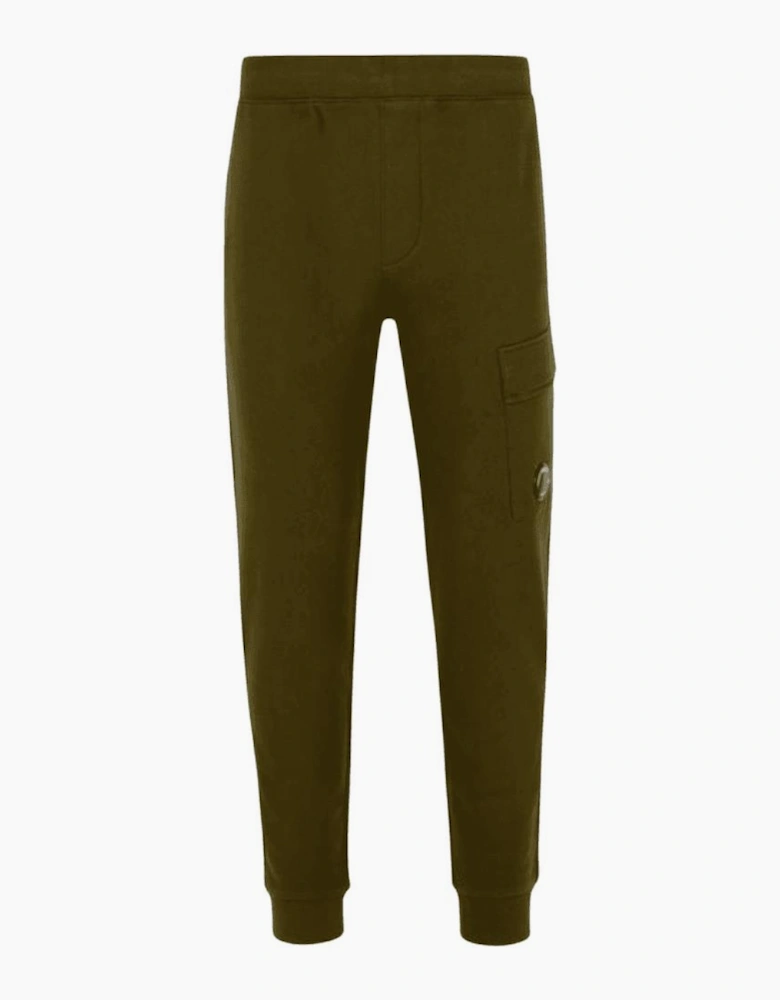Diagonal Raised Fleece Lens Khaki Sweatpants