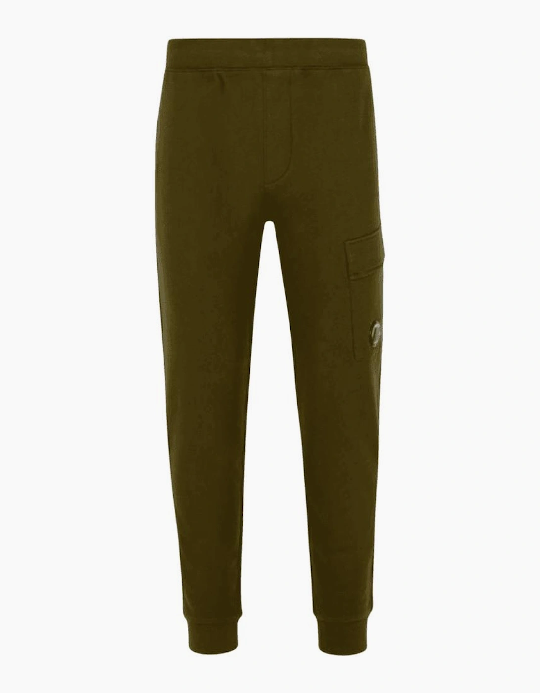 Diagonal Raised Fleece Lens Khaki Sweatpants