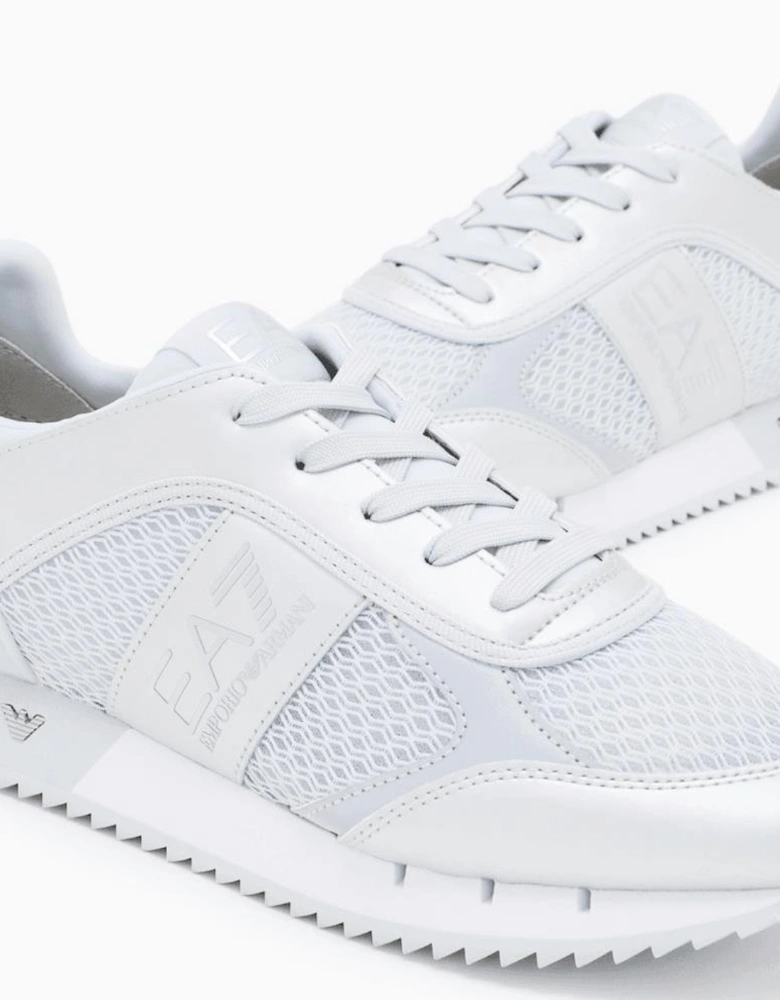 Silver/White Sneaker Trainer
