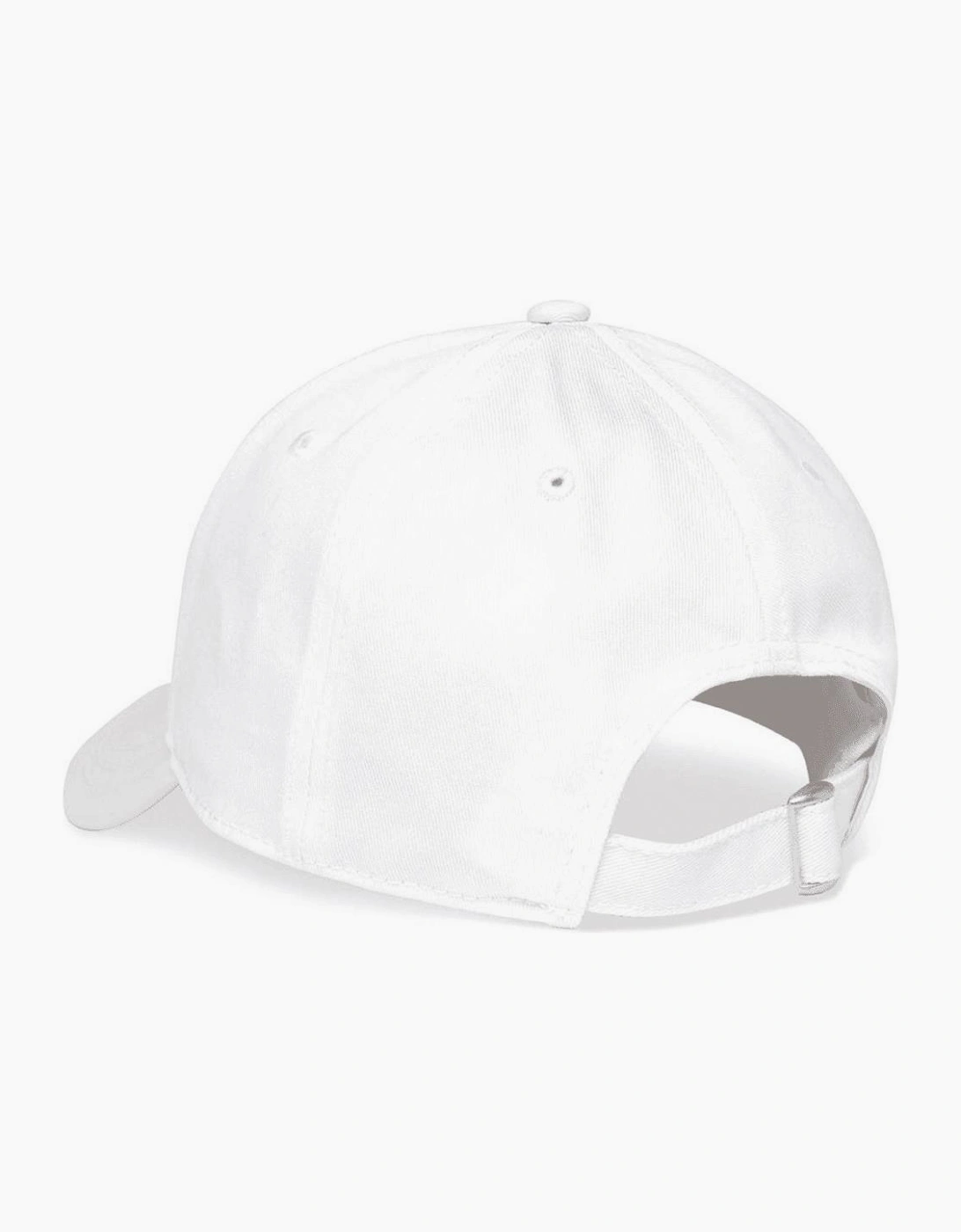Embroidered Logo White Baseball Cap