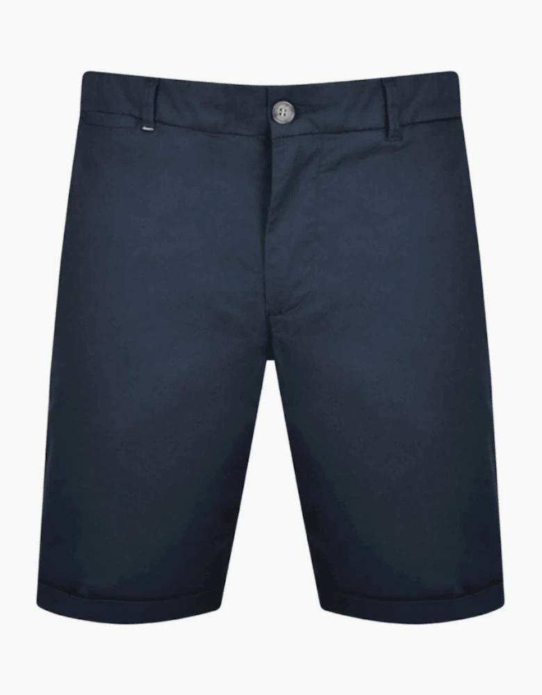 Canvas Navy Cotton Chino Shorts