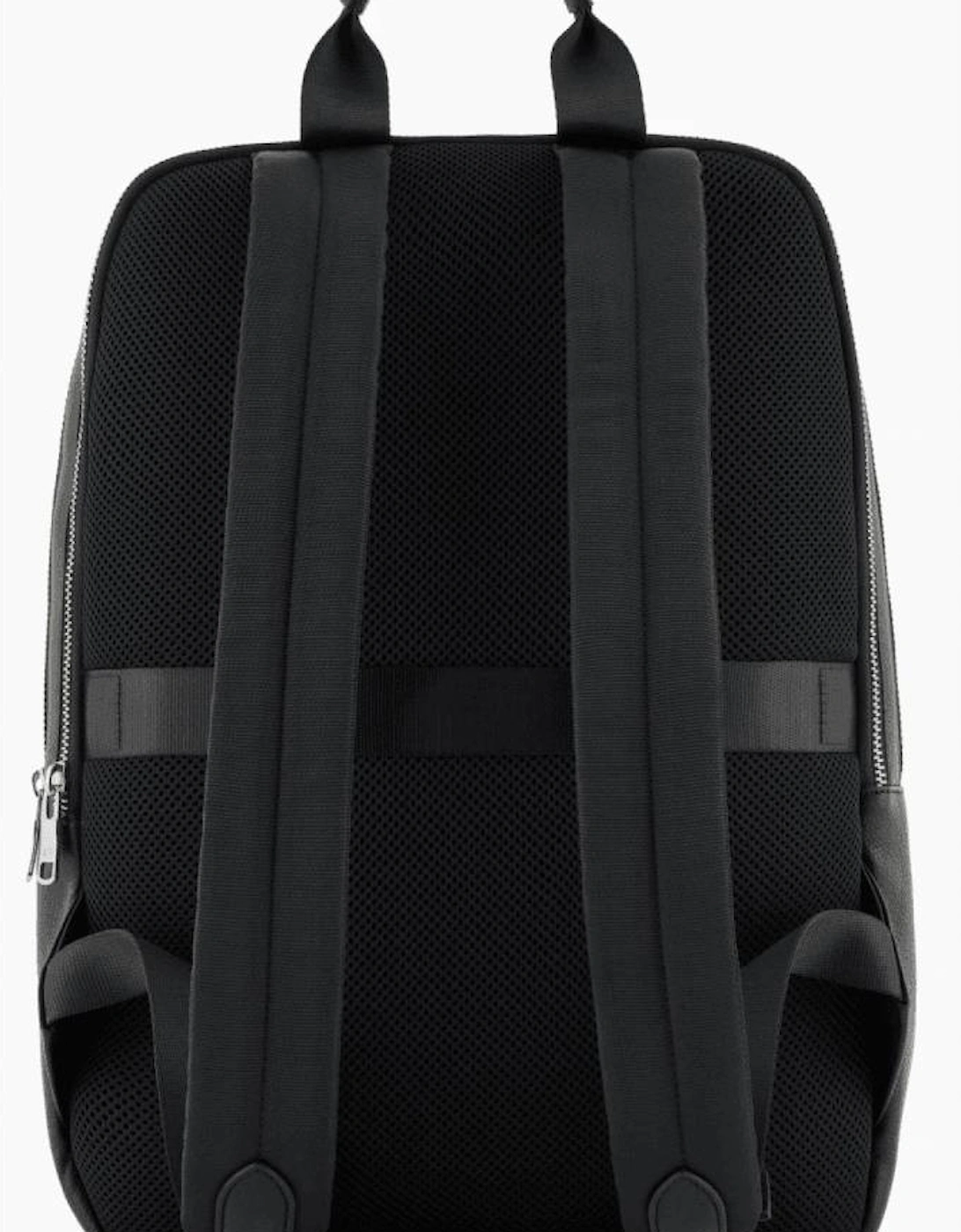 Minimal Eco-Leather Black Backpack