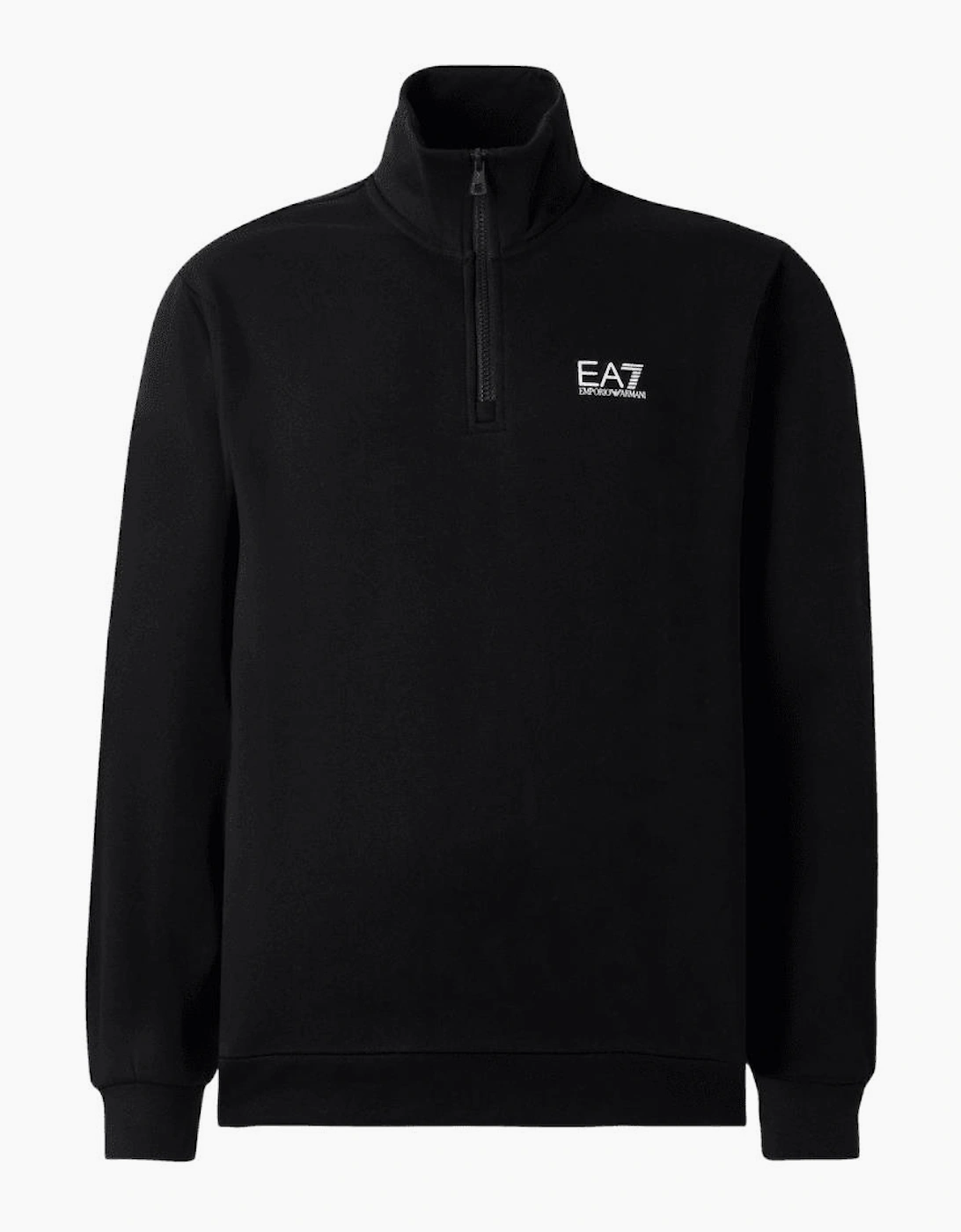 Core Logo Black Quarter Zip Sweatshirt