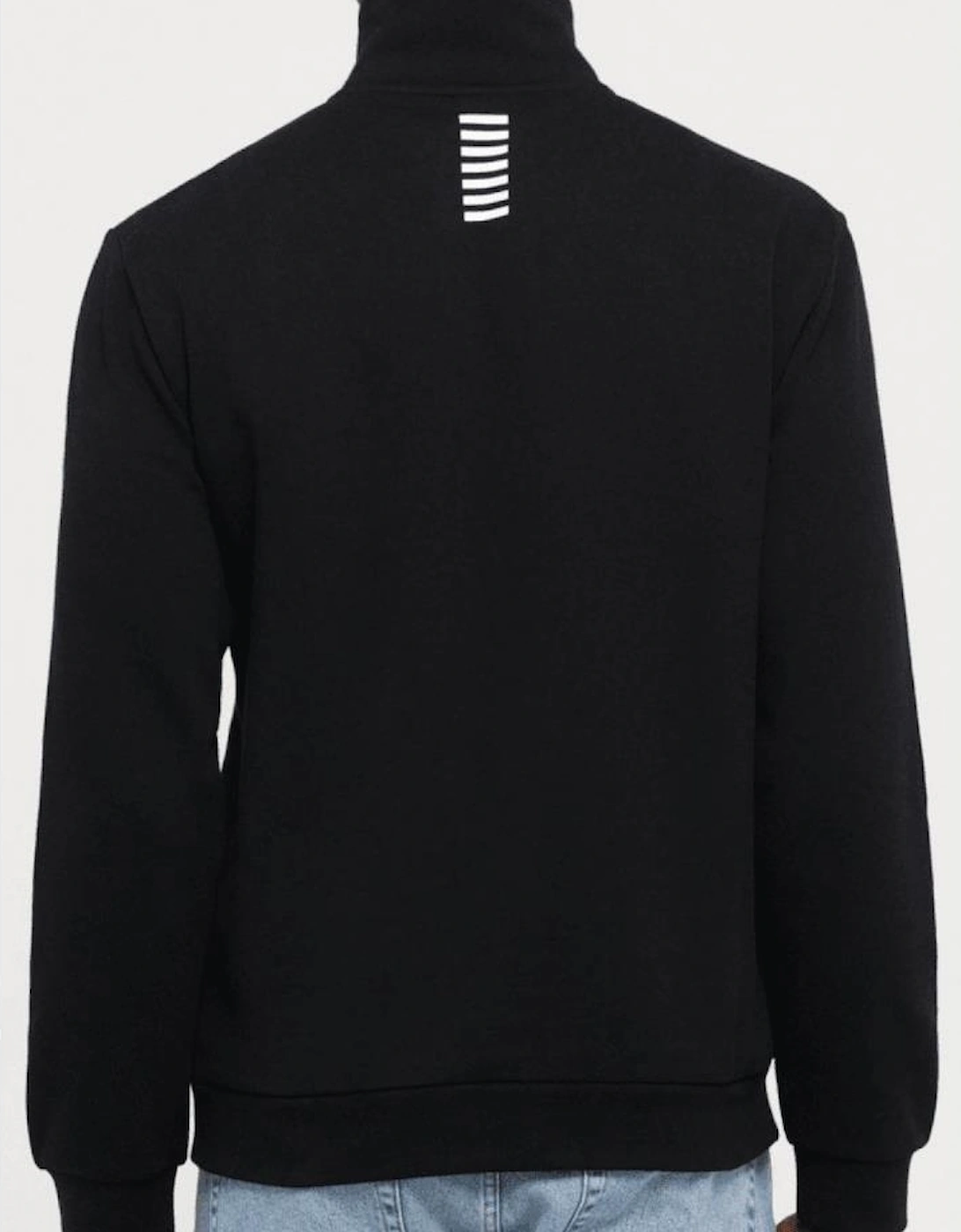 Core Logo Black Quarter Zip Sweatshirt