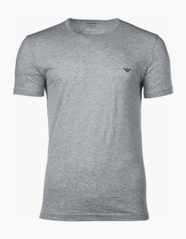 Cotton 2-Pack Round Neck Eagle Logo Grey/Red T-Shirt