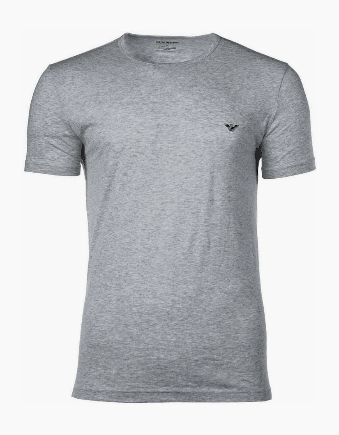 Cotton 2-Pack Round Neck Eagle Logo Grey/Red T-Shirt