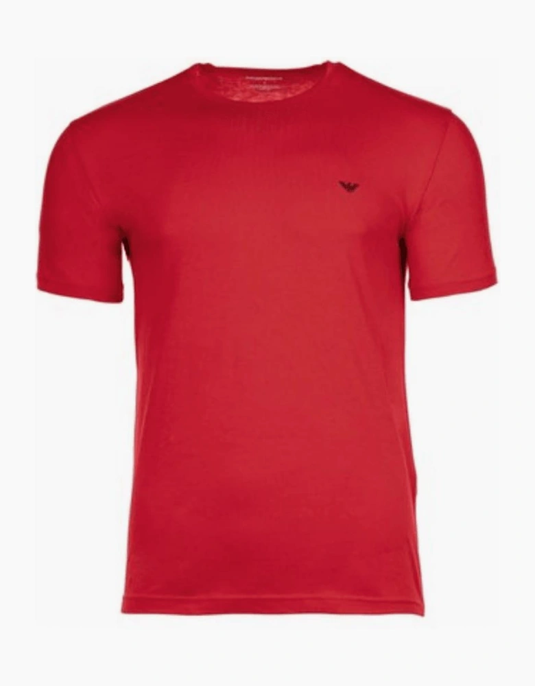 Cotton 2-Pack Round Neck Eagle Logo Grey/Red T-Shirt