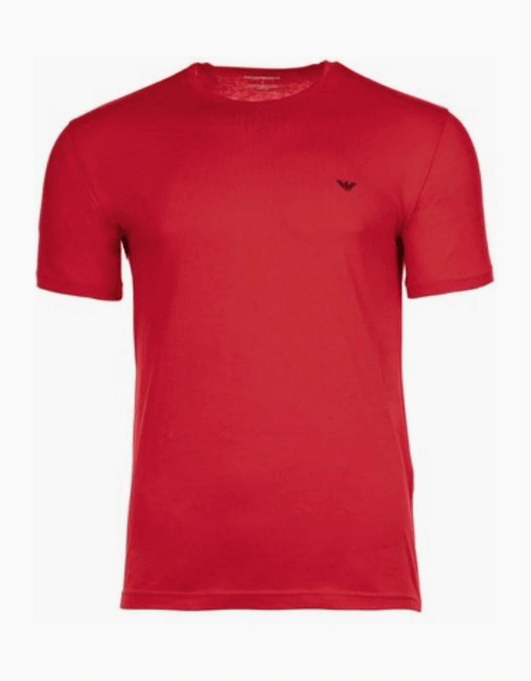 Cotton 2-Pack Round Neck Eagle Logo Grey/Red T-Shirt