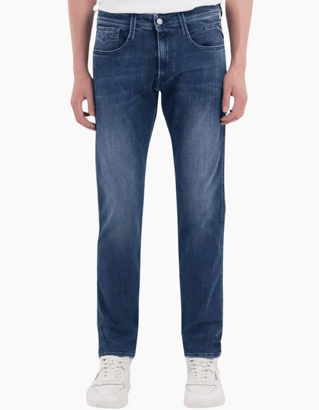 Anbass Dark Blue Slim Fit Jeans