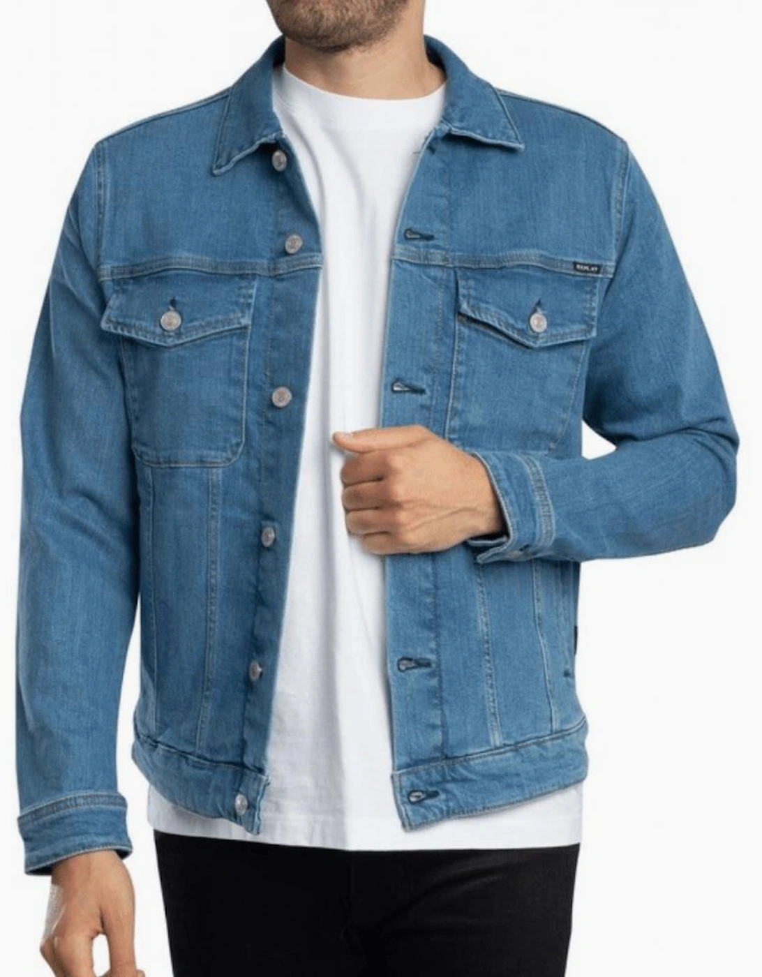 Mid Wash Blue Denim Jacket