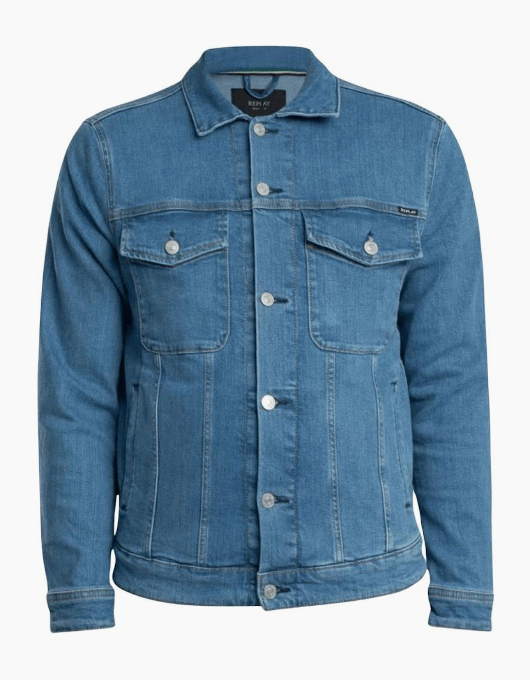 Replay Replay Men's Mid Wash Blue Denim Jacket