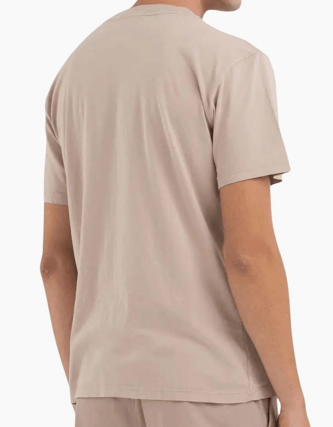 Organic Cotton Printed Beige T-Shirt