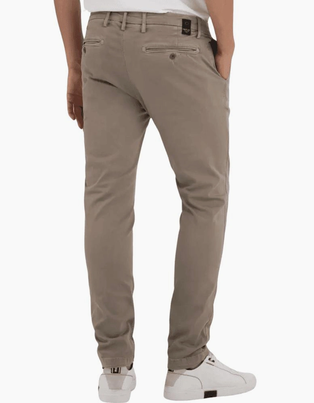 Zeumar Hyperflex Stretch Slim Fit Beige Chino