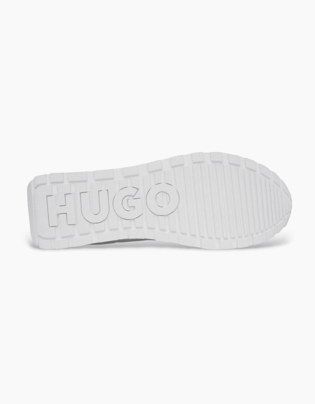 Icelin_Runn Mixed Material White Sneaker Trainers