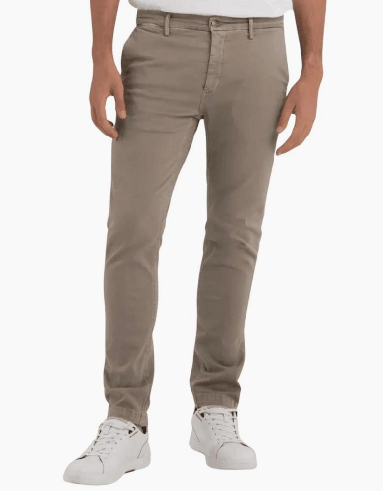 Zeumar Hyperflex Stretch Slim Fit Beige Chino