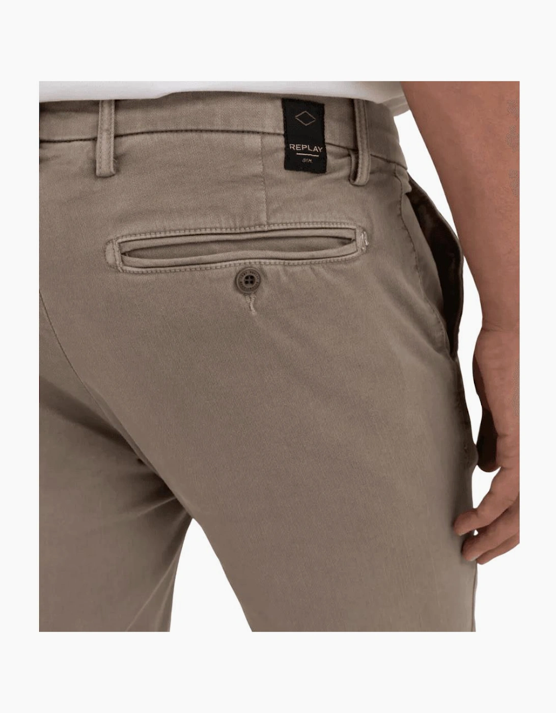 Zeumar Hyperflex Stretch Slim Fit Beige Chino