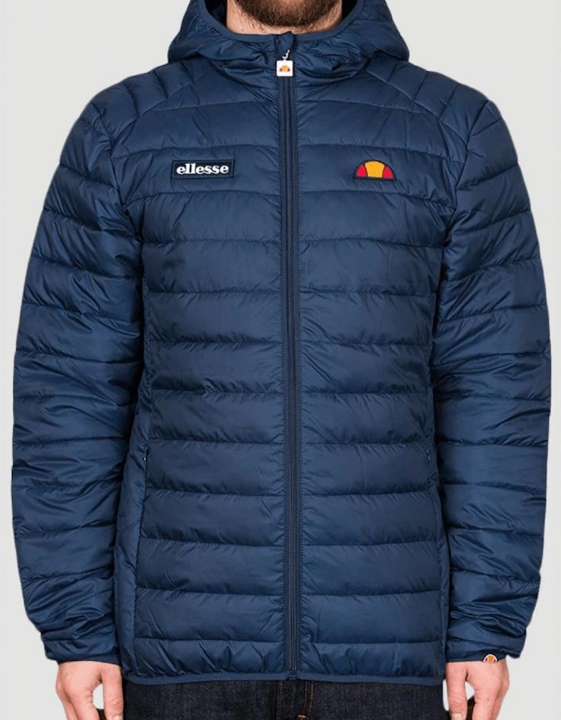 SHS01115 Lombardy Padded Zip Hooded Navy Jacket