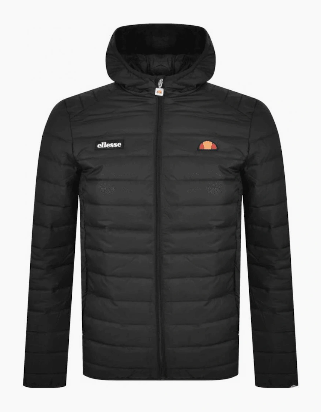 Lombardy Padded Zip Hooded Black Jacket