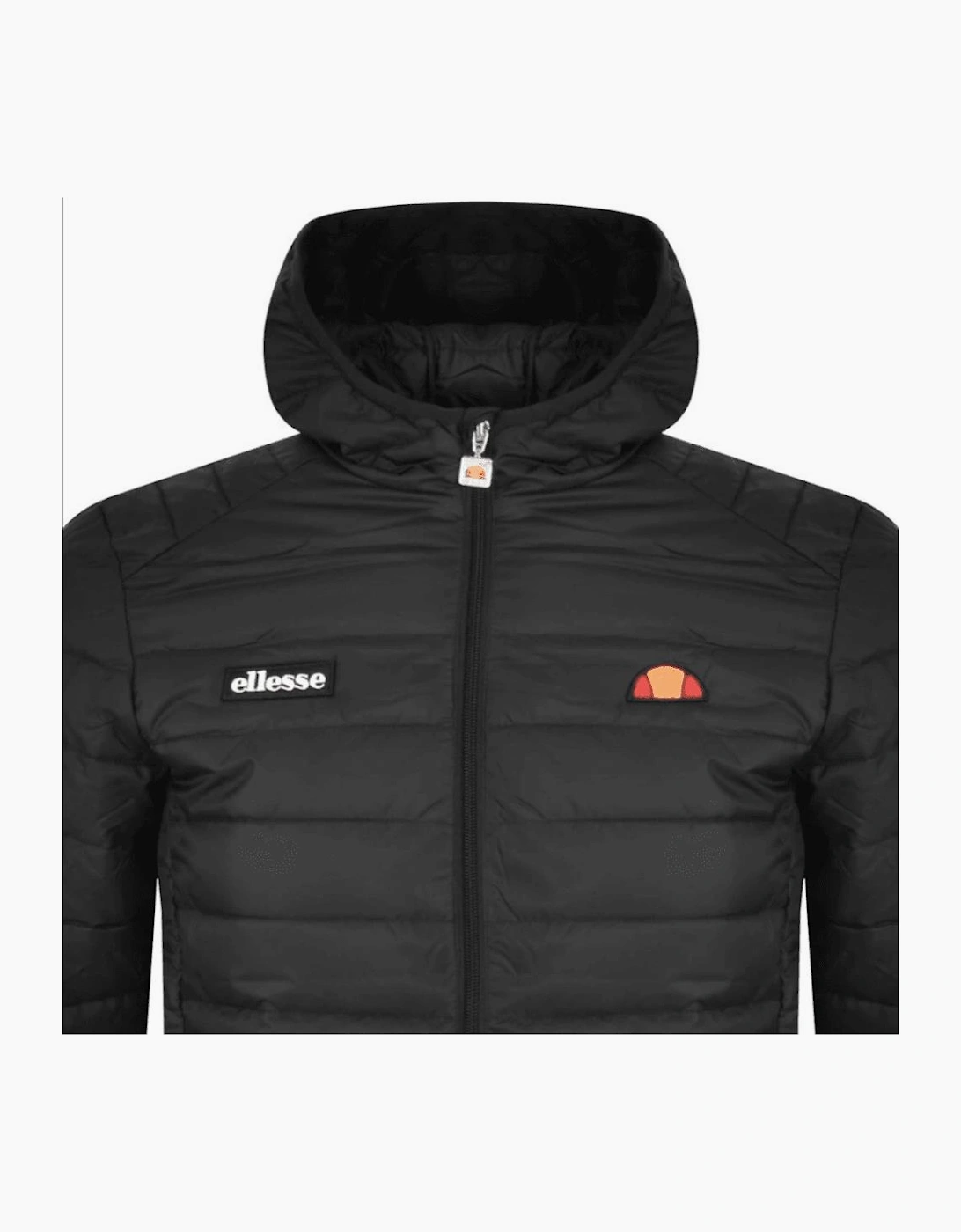 Lombardy Padded Zip Hooded Black Jacket