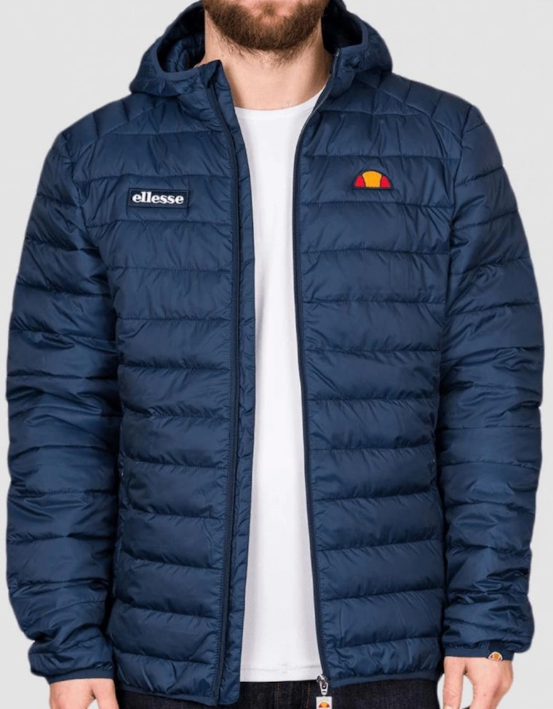 SHS01115 Lombardy Padded Zip Hooded Navy Jacket