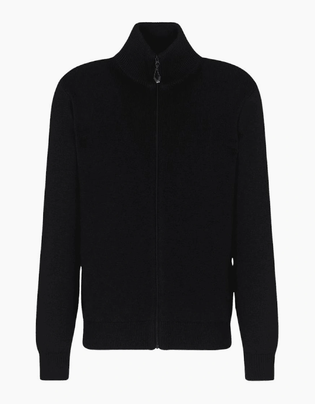 Full Zip Knitted Black Tracktop