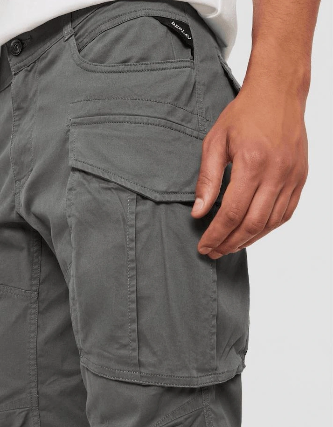 Joe Regular Straight Fit Grey/Green Cargo Pant