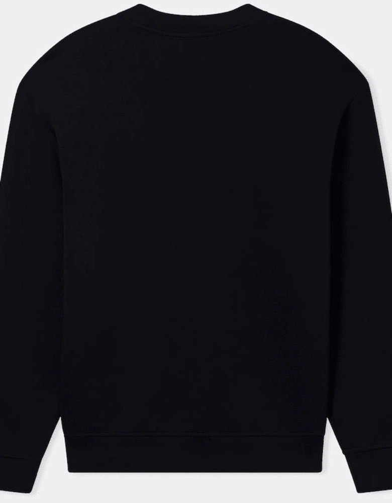 Embroidered Logo Black Sweatshirt