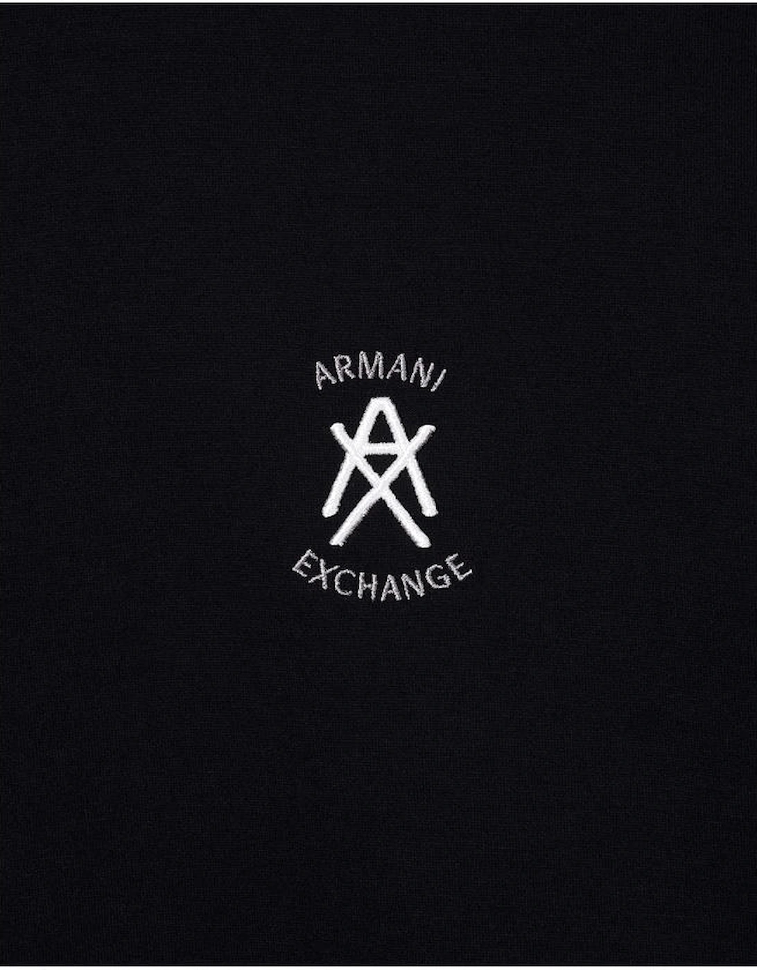 Embroidered Logo Black Sweatshirt