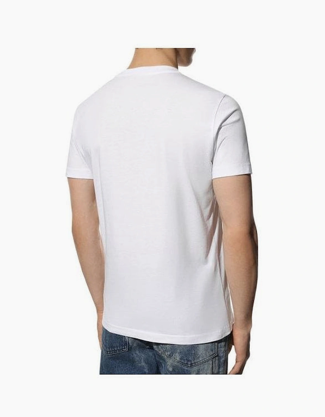 T-Diegor-D Embroidered Centre Logo Cotton White T-Shirt