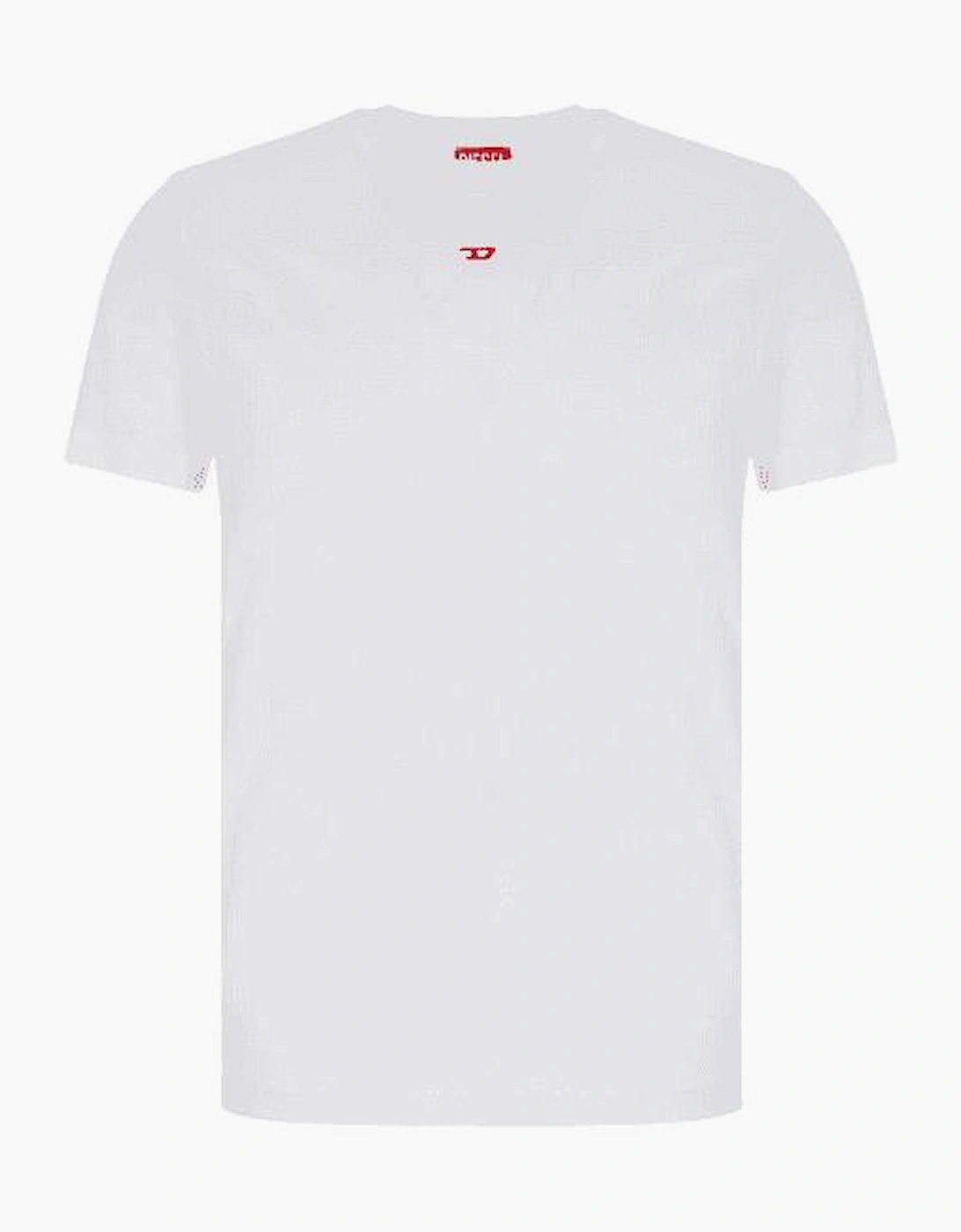 T-Diegor-D Embroidered Centre Logo Cotton White T-Shirt
