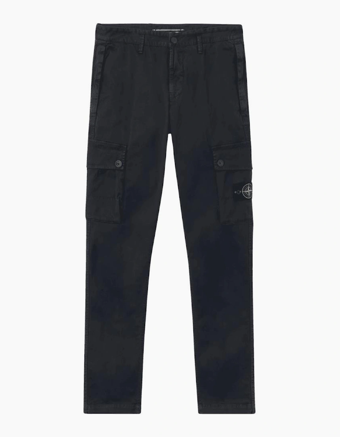 Slim Fit Stretch Organic Broken Twill Navy Cargo Pant