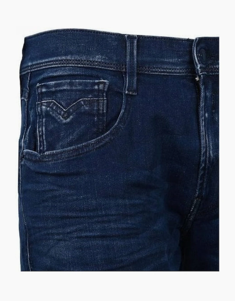 Anbass Hyperflex Mid Wash Slim Fit Jeans